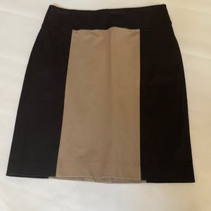 Banana Republic Pencil Skirt Color Block black/tan